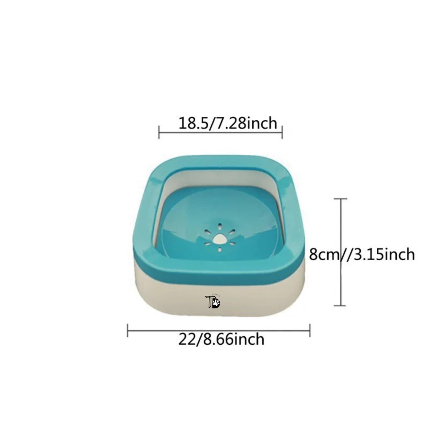 The No Splash Water Bowl (1L)