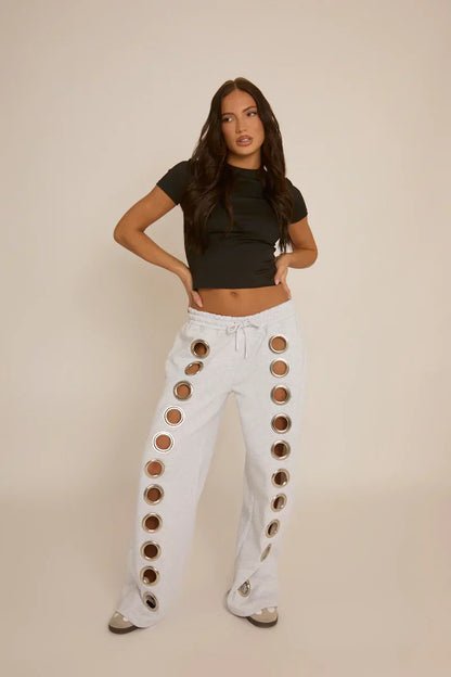 EyeletEdge™ - Wide Leg Sweatpants