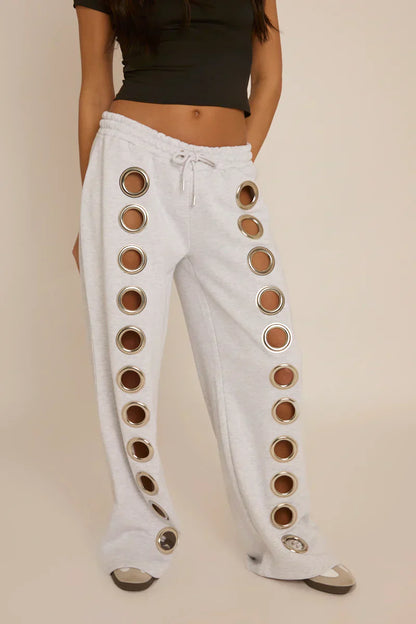 EyeletEdge™ - Wide Leg Sweatpants