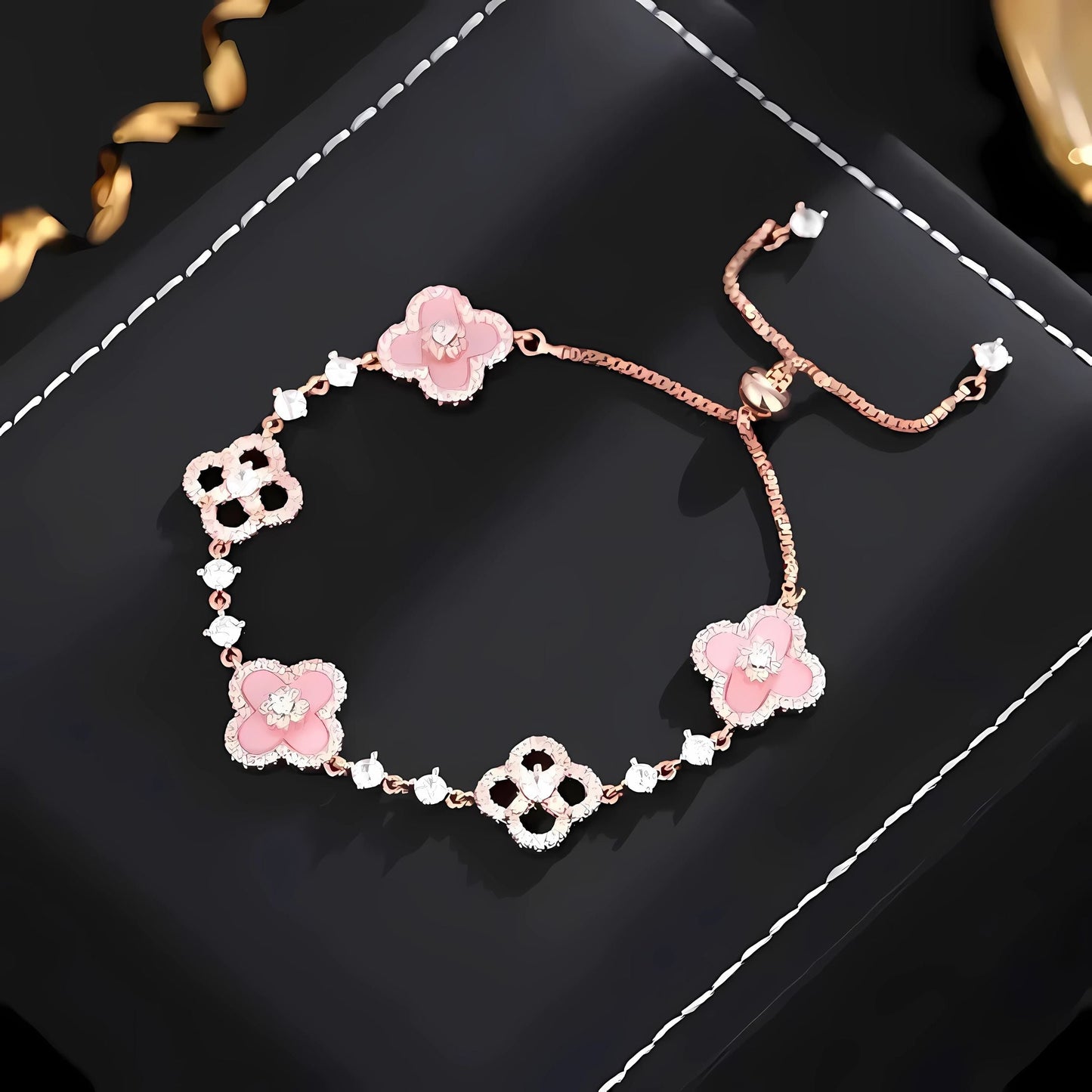 The Pink Clover Bracelet